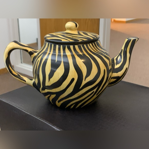 1996 Vintage Laurie Gates Safari Animal Print Teapot - Picture 10 of 16